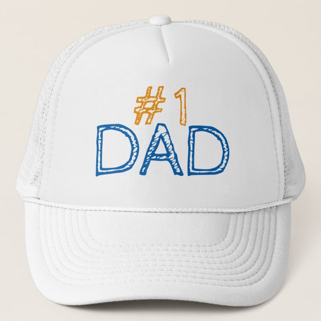#1 Dad Trucker Hat (Front)