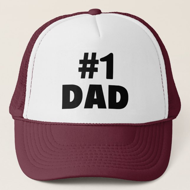 #1 Dad Trucker Hat (Front)