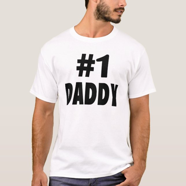 #1 Daddy (Blk) T-Shirt (Front)