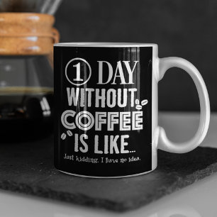 1 Day Without Coffee Is Like... Print Coffee Mug