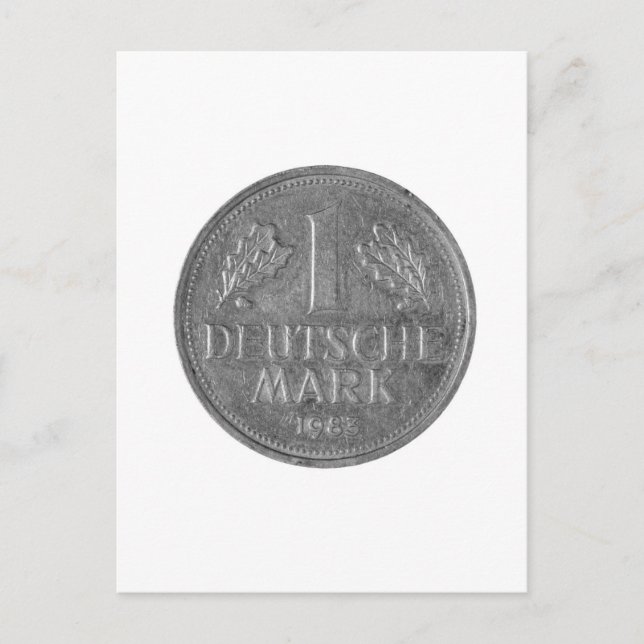 1  deutsche  mark , Germany Postcard (Front)