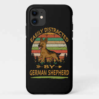 1 Easily Distracted By German Shepherd Case-Mate iPhone Case