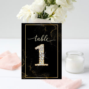 1 Elegant Diamond Printable Table Numbers