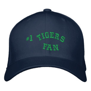 #1 Fan Navy and Green Basic Flexfit Wool Embroidered Hat