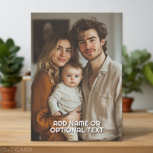 1 Full Photo and Simple Chunky Text Template Card