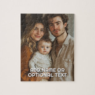 1 Full Photo and Simple Chunky Text Template Jigsaw Puzzle