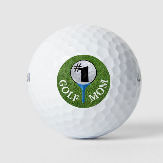 #1 Golf Mum Golf Balls (Front)