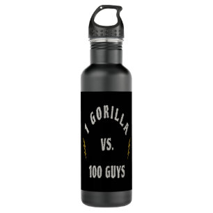 1 Gorilla vs. 100 Guys 710 Ml Water Bottle
