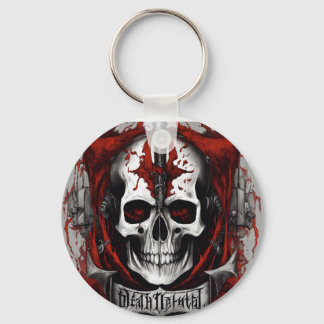 1. "Gothic Skull Keychain: Unlock Your Dark Side"  Key Ring