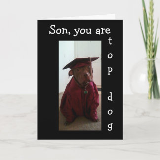 #1 GRAD IN OUR FAMILY SON CARD