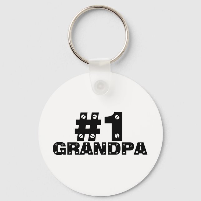 #1 Grandpa Key Ring (Front)