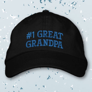 #1 Great Grandpa embroidered cap