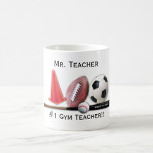 #1 Gym Teacher Editable Mug