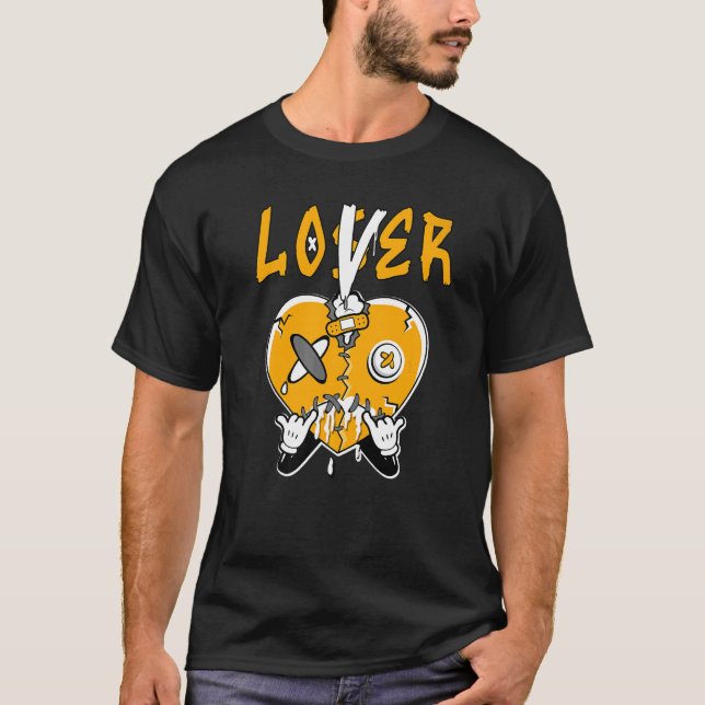 1 High OG Yellow Toe Loser  Heart OG Yellow Toe 1s T-Shirt (Front)