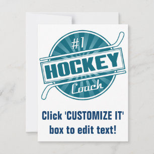 #1 Hockey Coach (blue)