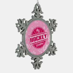 #1 Hockey Grandma Christmas Tree Ornament