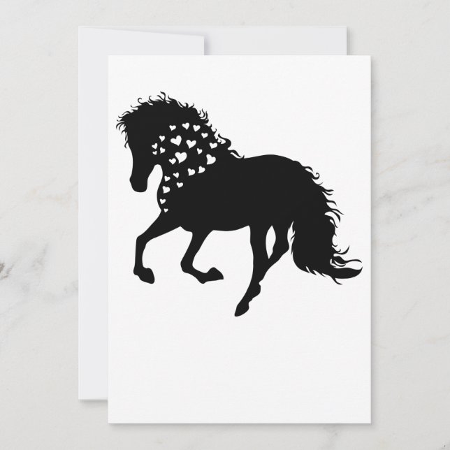 1- Horse Shirt, Horse Lover Tee, Girls Horse Invitation (Front)