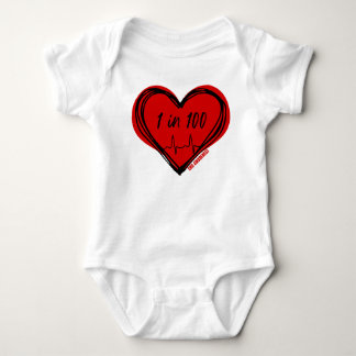 1 in 100 CHD Awareness Baby Bodysuit