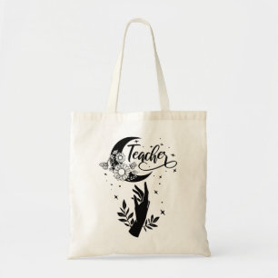 1- Inspirational Teacher Shirt, Minimalist Teacher Tote Bag