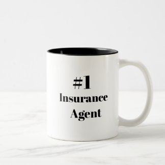 #1 Insurance Agent Two-Tone Coffee Mug