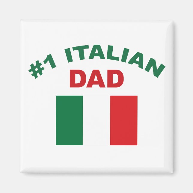 #1 Italian Dad Magnet (Front)