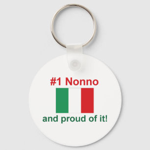 #1 Italian Nonno Key Ring