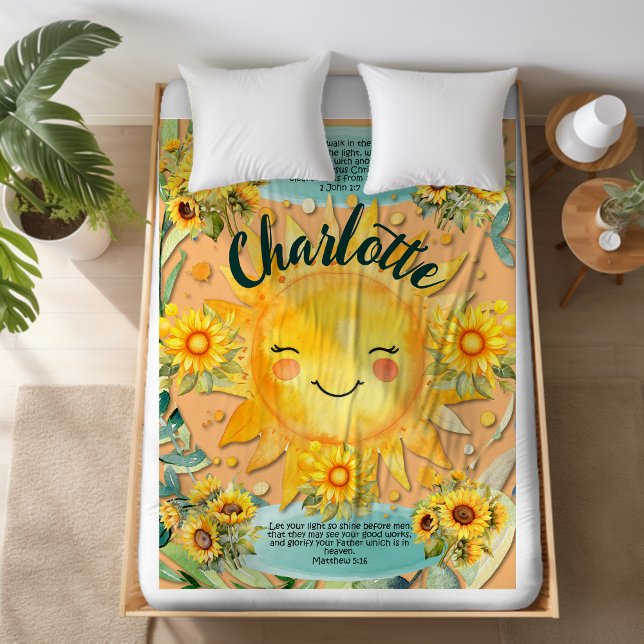 1 John 1:7, Christian Women Sunshine Blanket (Creator Uploaded)