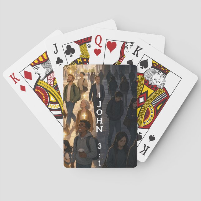 1 John 3:1 Playing Cards (Back)