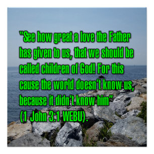 1 John 3:1 WEBU Poster