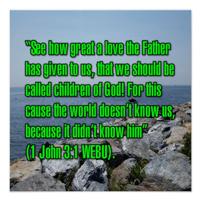 1 John 3:1 WEBU Poster (Front)