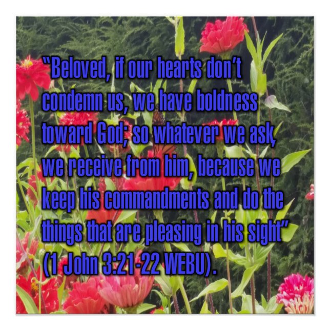 1 John 3:21-22 WEBU Poster (Front)