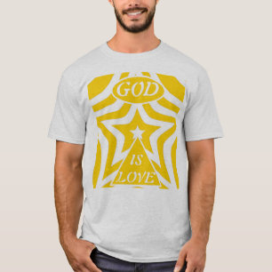 1 John 4:16 "God is Love" Cyber Yellow - Christian T-Shirt