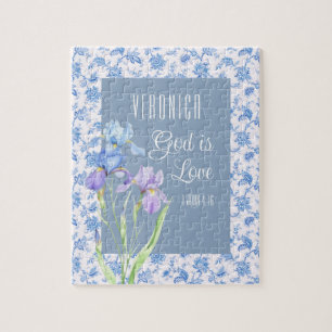 1 John 4:16 God Is Love – Personalised Christian Jigsaw Puzzle