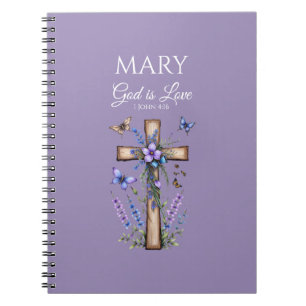 1 John 4:16 God Is Love – Personalised Christian Notebook