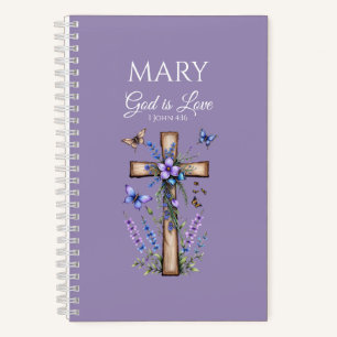 1 John 4:16 God Is Love – Personalised Christian Notebook