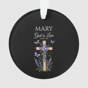 1 John 4:16 God Is Love – Personalised Christian Ornament
