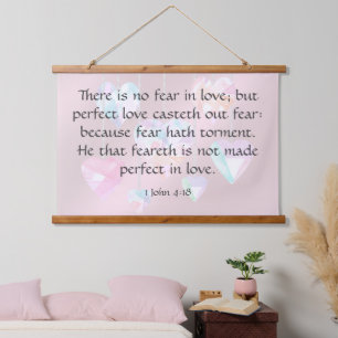 1 John 4:18 Hanging Tapestry