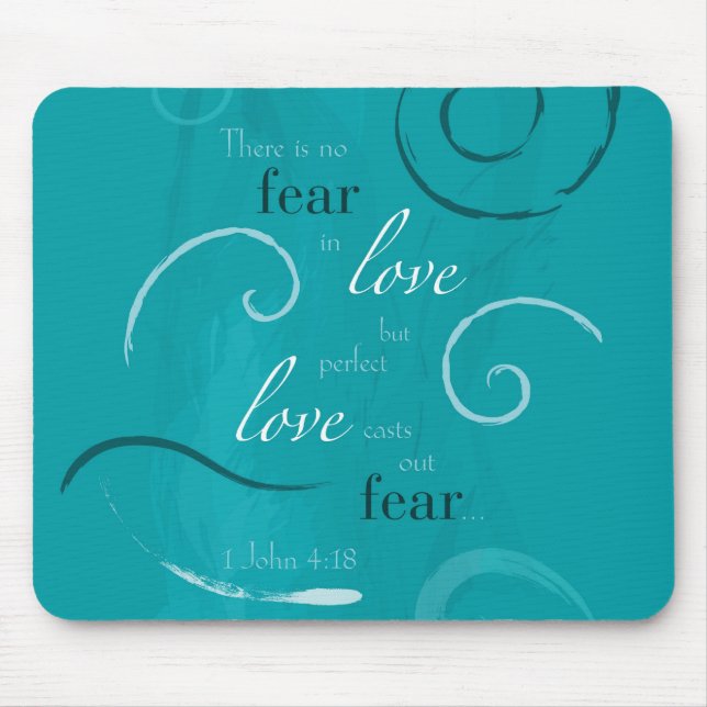 1 John 4:18 Mouse Pad (Front)