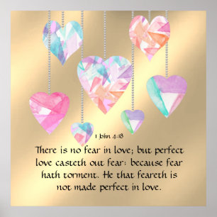 1 John 4:18 Poster