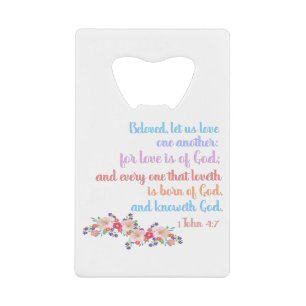 1 John 4:7 Bible Verse Rainbow Text