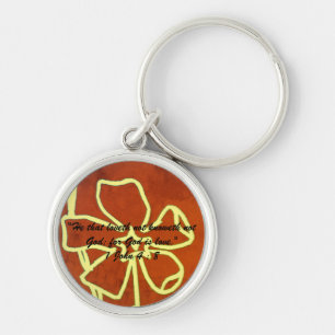 1 John 4:8 "---for God is love." Bible truths Key Ring