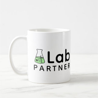 #1 Lab Partner Science Friend Erlenmeyer Flask Coffee Mug