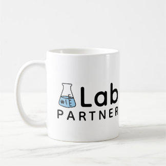 #1 Lab Partner Science Friend Erlenmeyer Flask Coffee Mug