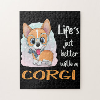 1 Life's Just Better With A Corgi Jigsaw Puzzle