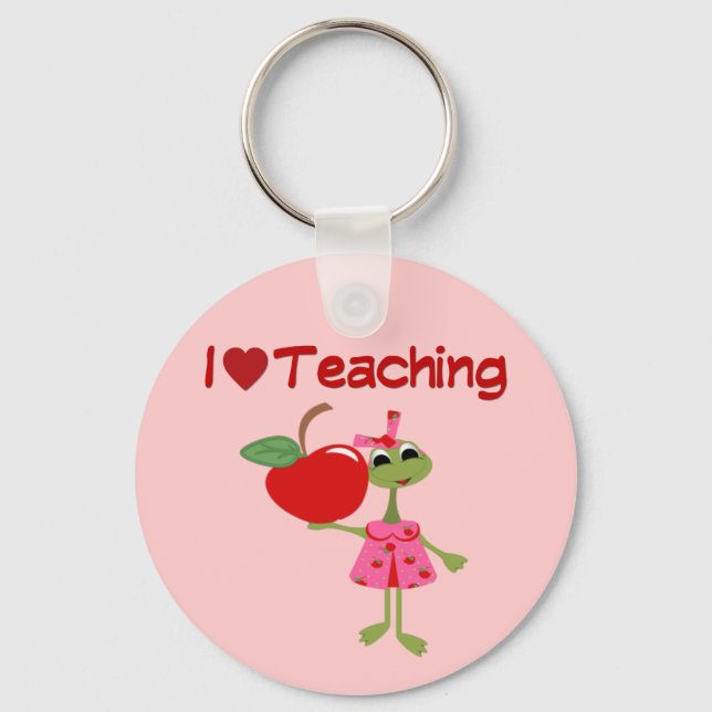 1 love teaching keychain (Front)