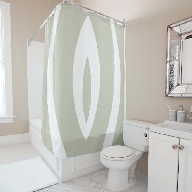 1 Minimalist Nature Rhythm Shower Curtain (In Situ)
