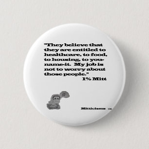 1% Mitt 6 Cm Round Badge