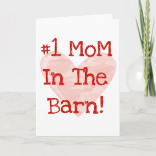 #1 Mum In The Barn! Card