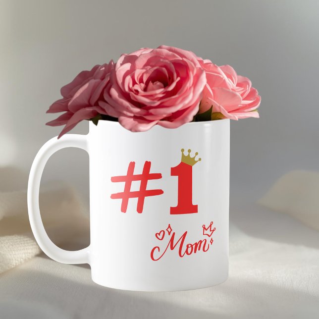 #1 Mum Love Personalised Mug (Creator Uploaded)
