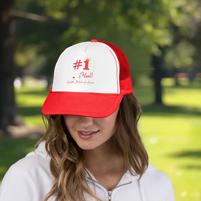 #1 Mum Love Personalised Sport Hat (Creator Uploaded)